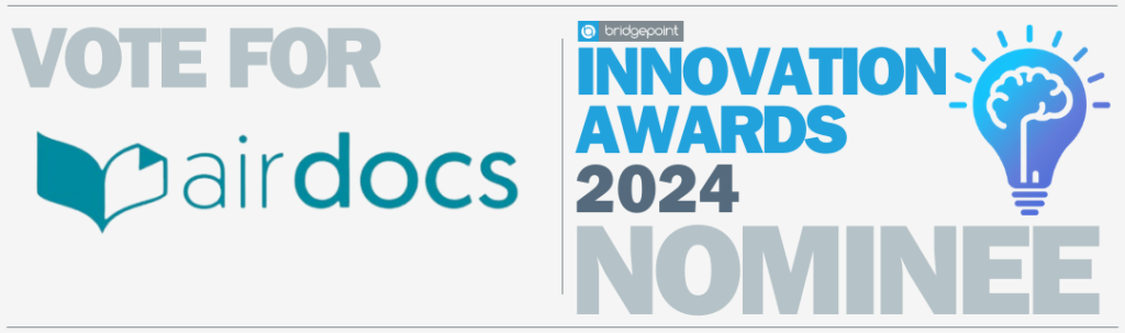 Vote for Airdocs in the 2024 BridgePoint Innovation Awards! Image